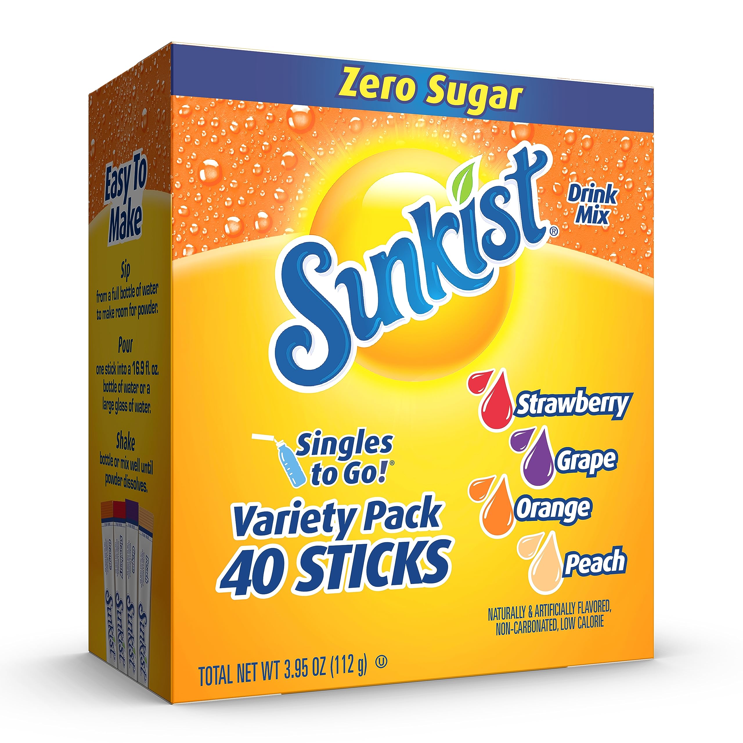Amazon.com : Singles To Go! Sunkist Soda Powdered Drink Mix